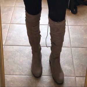 Tan Over The Knee Boots